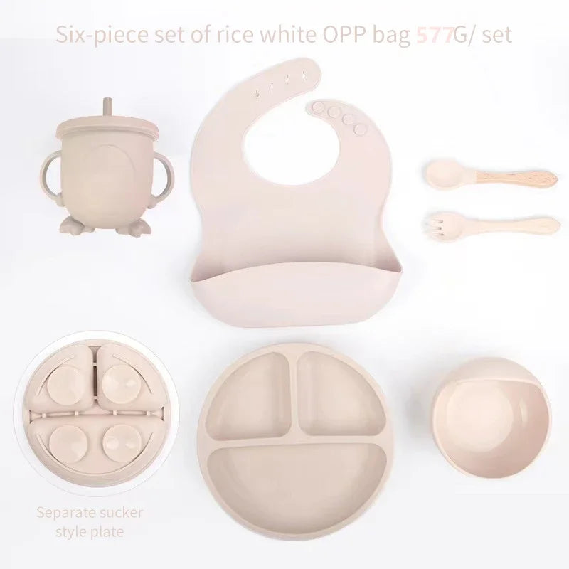 6 Piece Silicone Weaning Sets