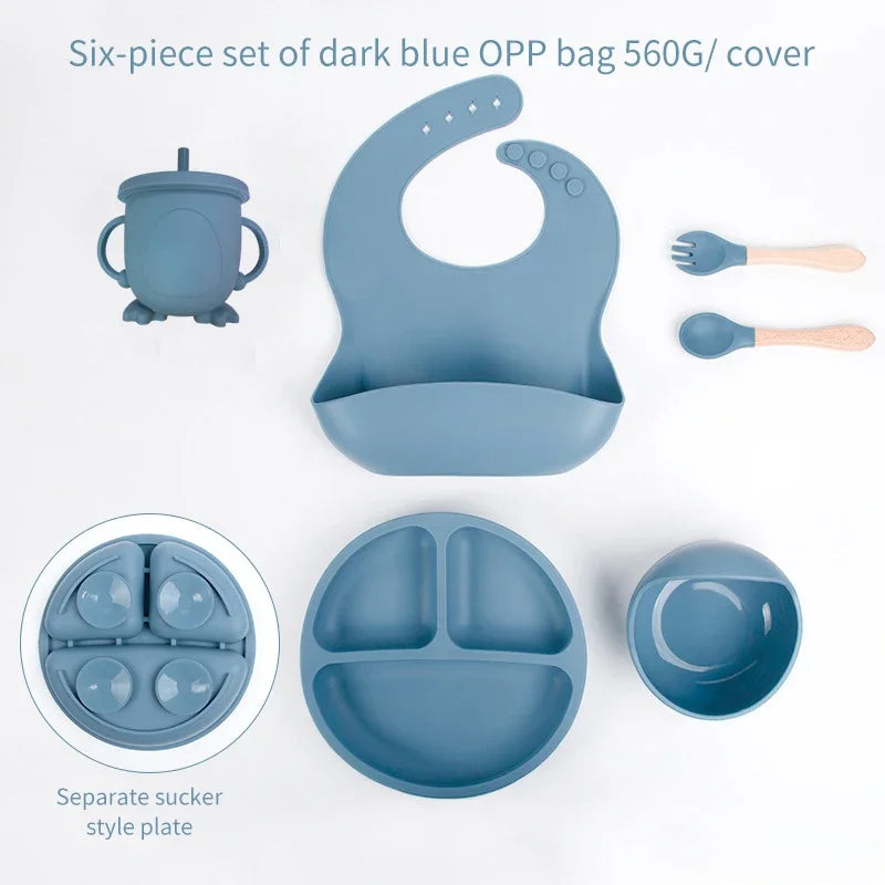 6 Piece Silicone Weaning Sets