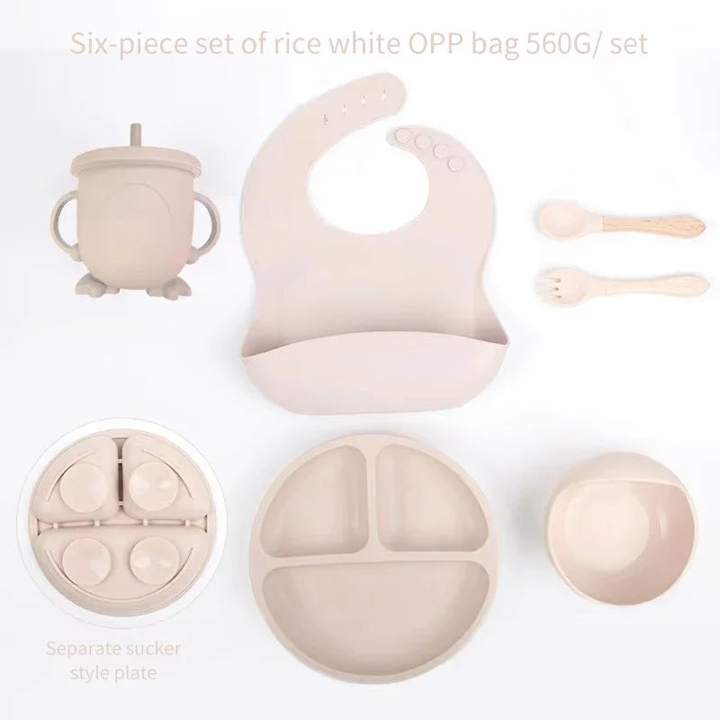 6 Piece Silicone Weaning Sets