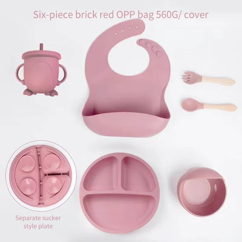 6 Piece Silicone Weaning Sets