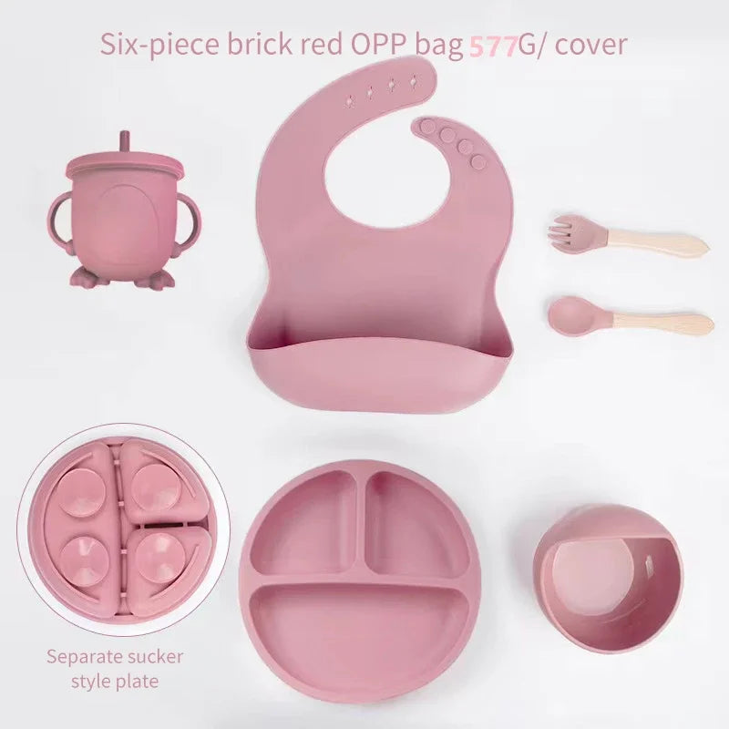 6 Piece Silicone Weaning Sets