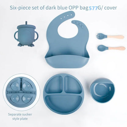6 Piece Silicone Weaning Sets