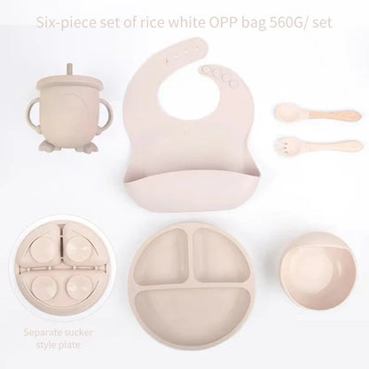 6 Piece Silicone Weaning Sets