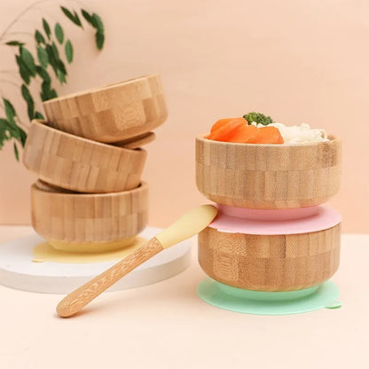 4pcs Animal Suction Plate, Bowl and Spoon Set